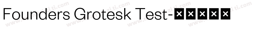 Founders Grotesk Test字体转换